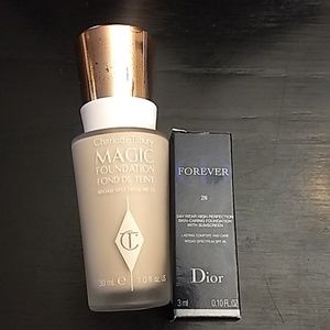Charlotte Tilbury magic foundation + Dior sample